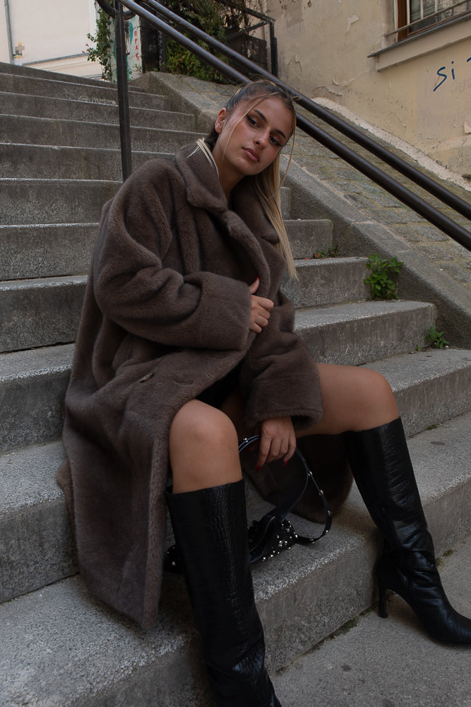 Faux fur Long Coat