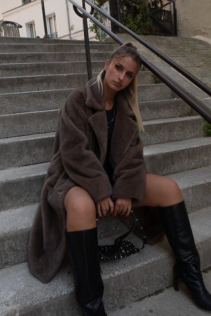 Faux fur Long Coat