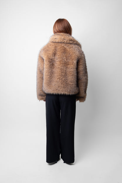 Cropped Vintage - Faux Fur Coat