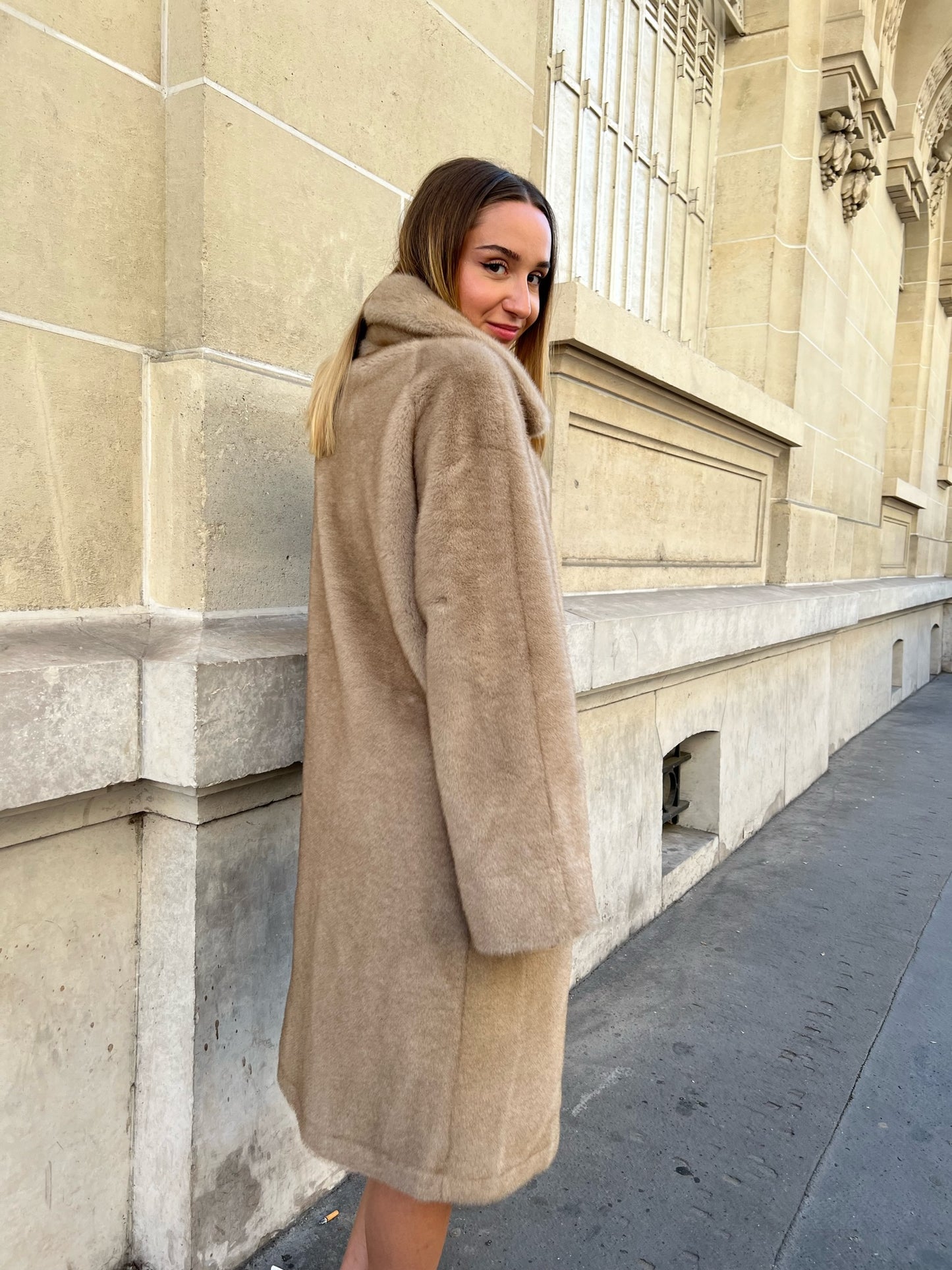 Faux fur Long Coat