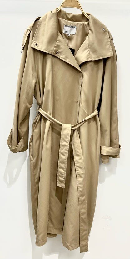 Long Trench Coat with Belt